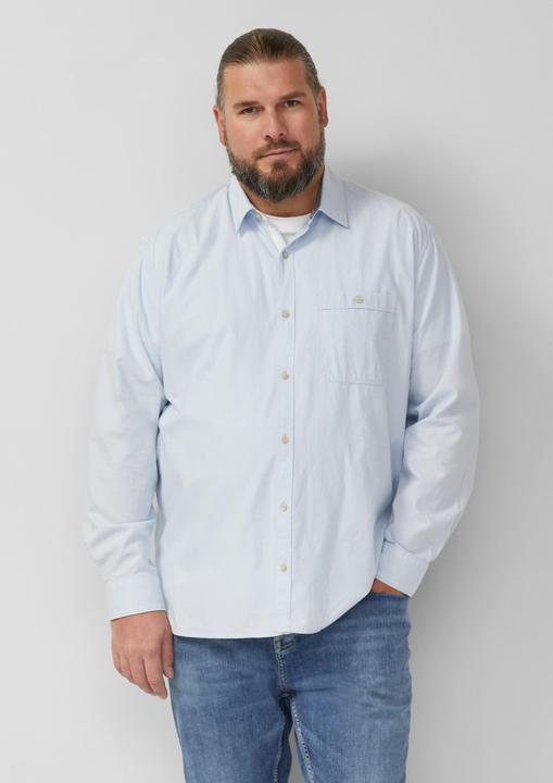 Immagine prodotto s.Oliver Hemd Regular Fit: Gemustertes Langarmhemd mit Kentkragen (4XL)