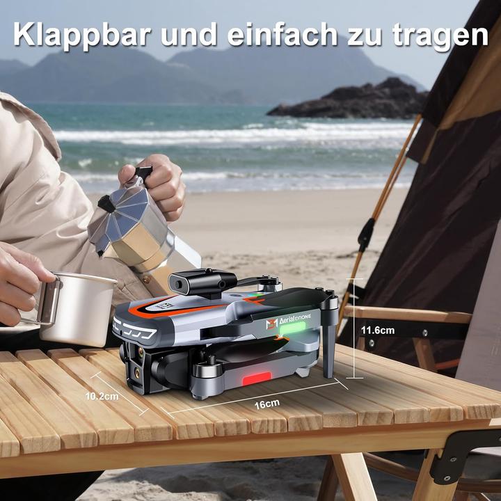 Image du produit Grutoly Drohne mit 4K-Kamera und Hindernisvermeidung (20 min)