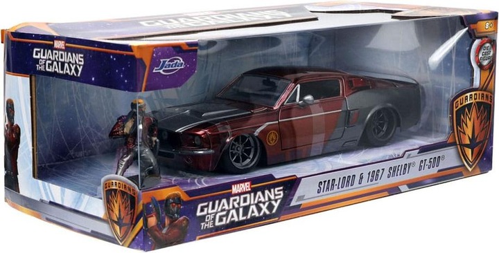 Actual product image Jada Marvel Star Lord 1967 Ford Mustang 1:24
