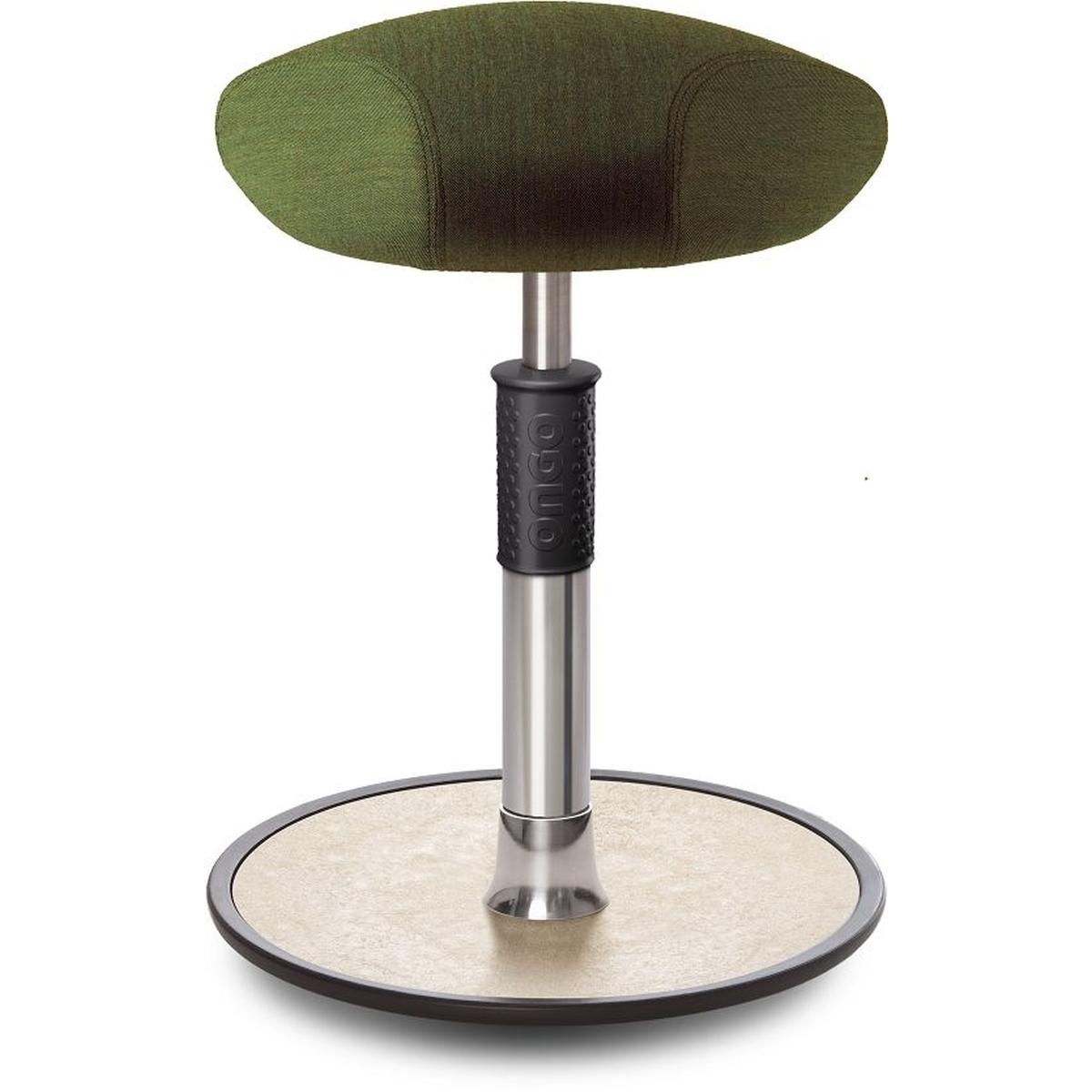 Ongo, Bürostuhl, Sitz- Stehhocker Free Regular Triangel kvadrat Remix Olive chrom /cremeweiss