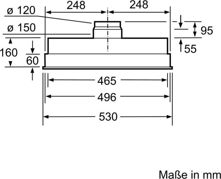 Produktbild Bosch Hausgeräte DHL555BL (Wandhaube)