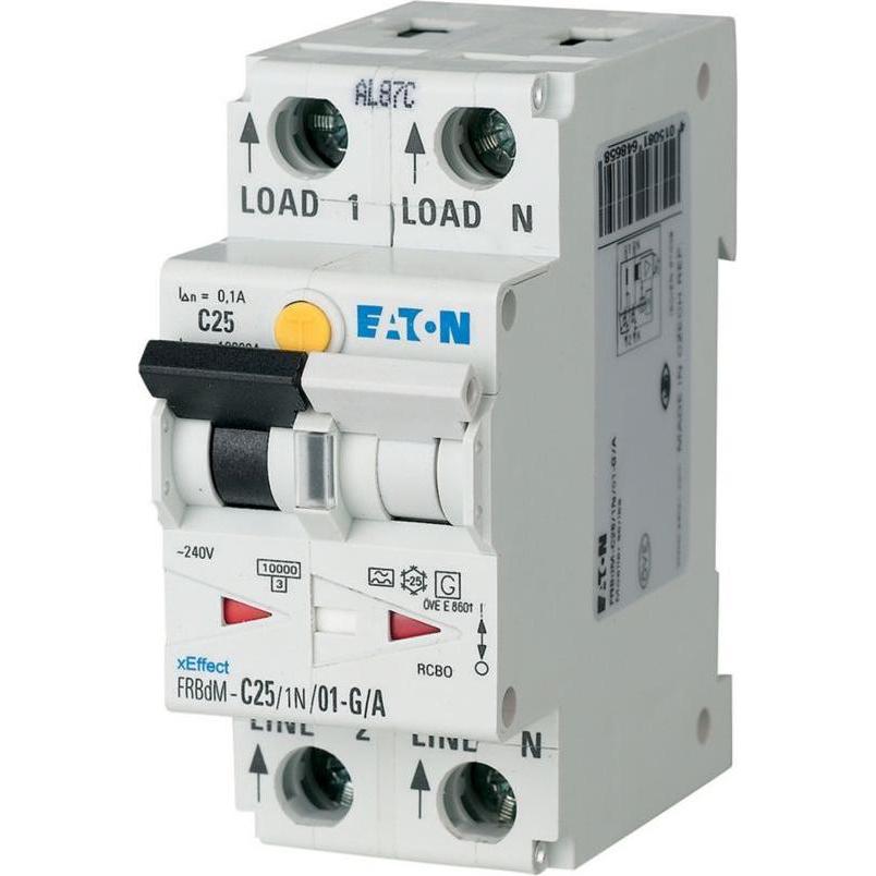 Eaton, Schutzschalter, Elektronische FI/LS Kombination, 10 A, 168279