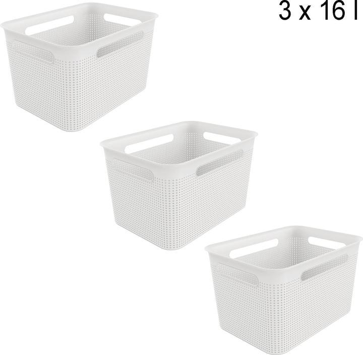 Produktbild Rotho 3er Set Box 16 l BRISEN (16 l, 1x)