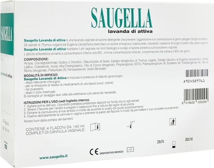 Produktbild Saugella Lavendel Di Attiva 140ml - 4er-Pack (560 ml, Intimwaschlotion)