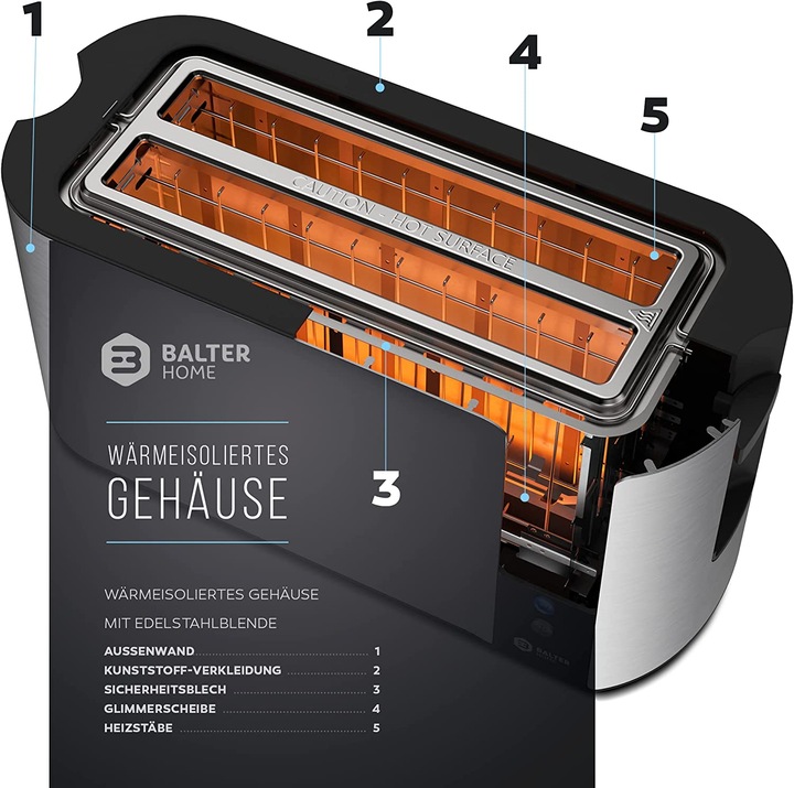 Actual product image Balter Toaster B09X61WL7C