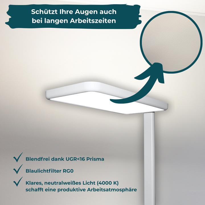 Actual product image Luxula LED office floor lamp (7000 lm)