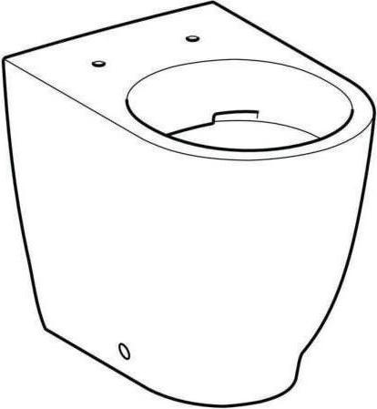 Image du produit Geberit Keramag / WC bas sans rebord Acanto sortie horizontale verticale blanc Keratec 500602018