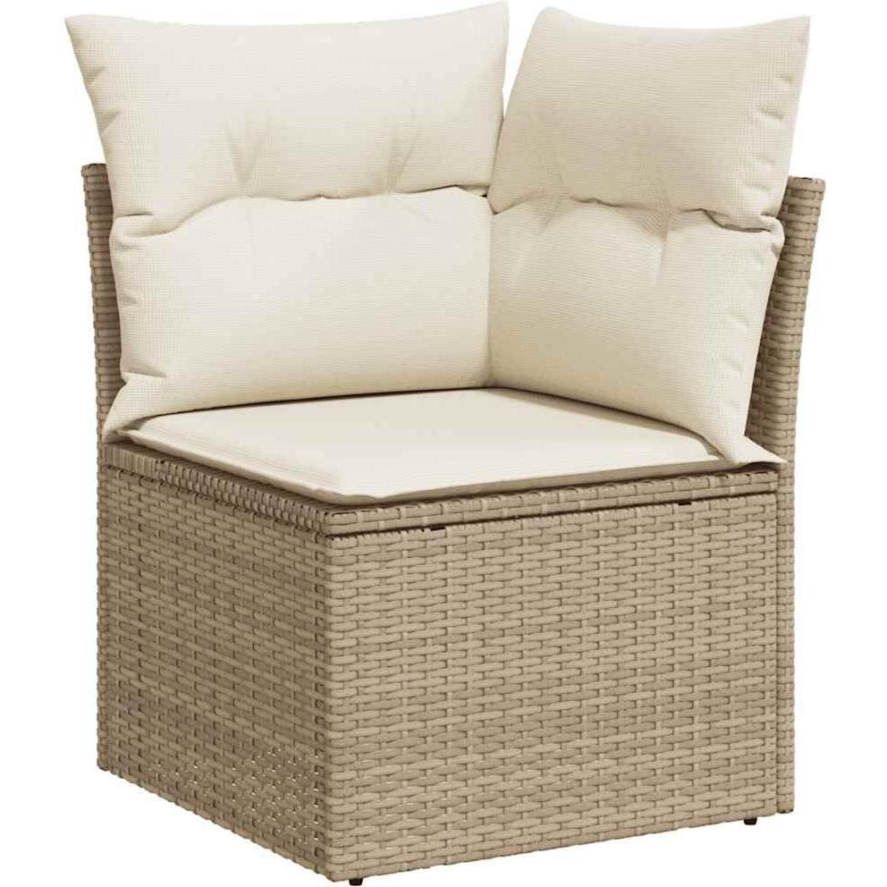 Thumbnail - VidaXL, Gartenlounge, Gartenmöbel Sofa Garnitur Lounge Sitzgruppe 8-tlg. Beige Poly Rattan
