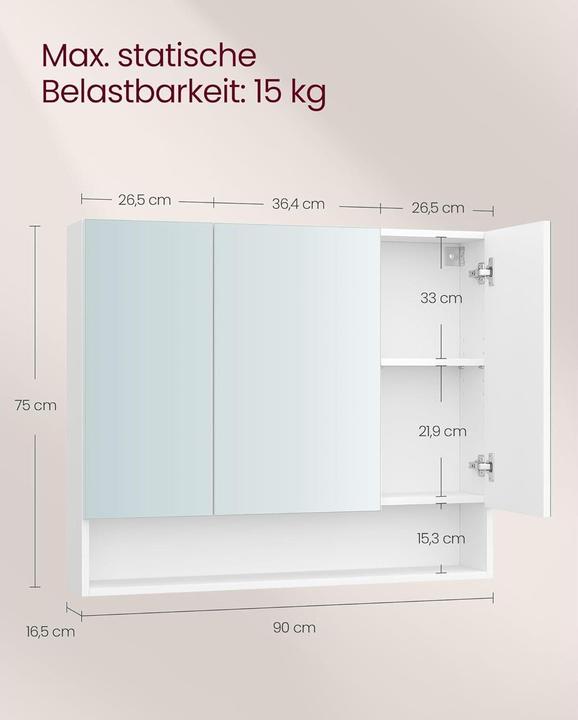 Immagine prodotto Vasagle Armadio a specchio