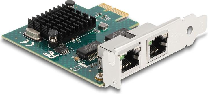 Image du produit Delock Carte PCI Express x1 vers 2 x RJ45 Gigabit LAN BCM (PCI-E x1)