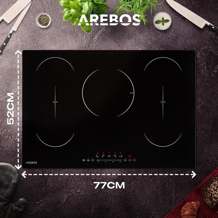 Produktbild Arebos Induktionskochfeld (52 cm, Induktionskochfeld)