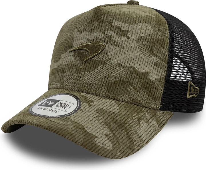 Actual product image New Era A-Frame Trucker Cap - Mclaren Racing Cord Camo Oliv