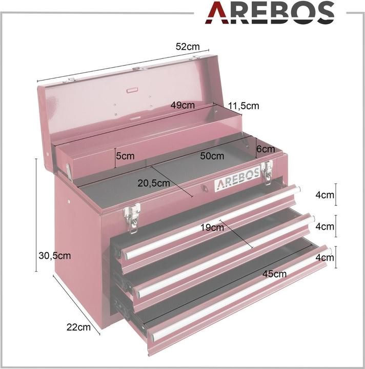Actual product image Arebos Werkzeugkoffer (1 Piece)