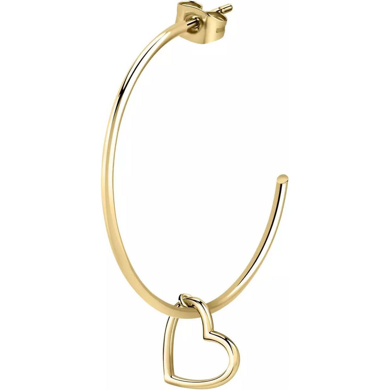 La Petite Story, Orecchini, Orecchini singoli romantici placcati oro con pendente LPS02AQM16 (L)