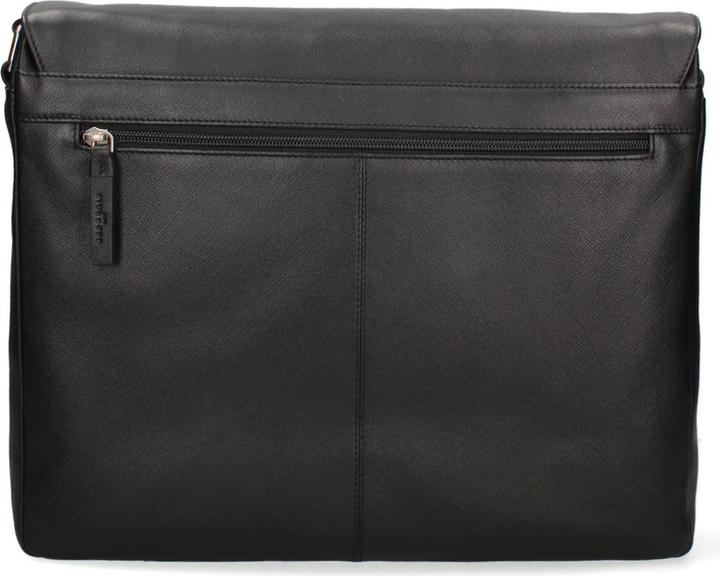 Actual product image John Richmond Herren Umhängetasche Echtleder - Modell Novaris Ultra - 32.0 X 38.0 X 10.0 Cm