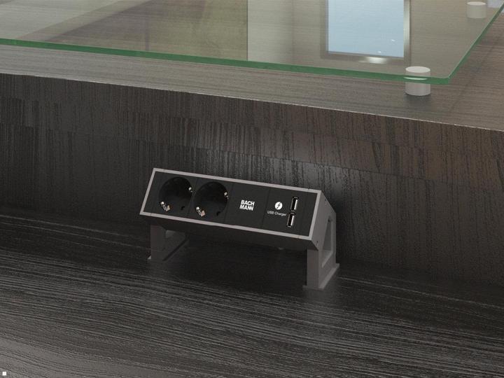 Produktbild Bachmann 902902 DESK2 2xfach 1xUSB C 30W Charger 0,2m (2 x, CEE 7/3, 0.20 m)
