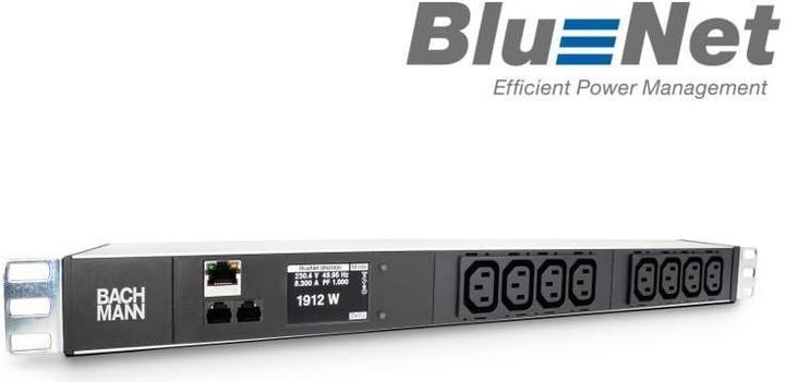 Produktbild Bachmann Bach 19" PDU im HE 8-fach IEC320 C13 2m Monitored TCP/IP
