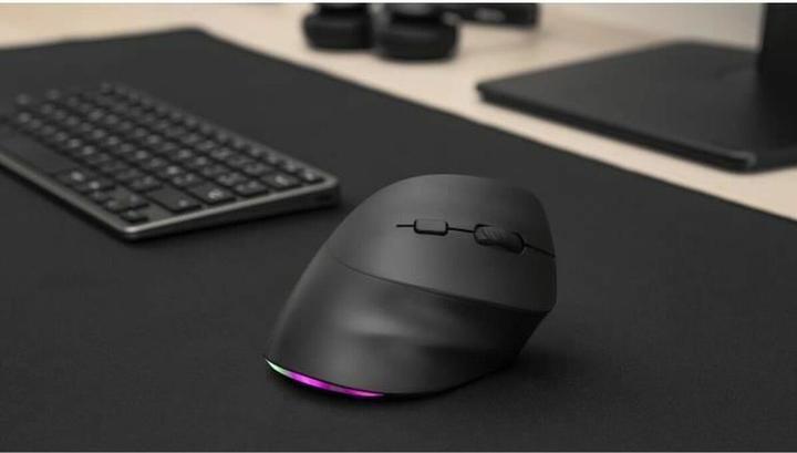 Actual product image Bluestork Souris sans fil ergonomique Ergo Lumi pour droitier (Noir) (Wireless)