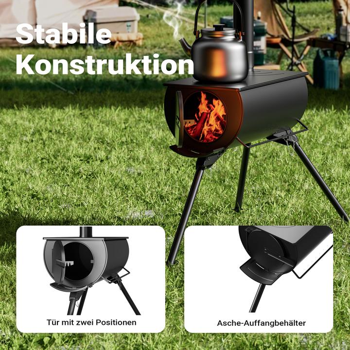 Actual product image Wiltec Tent stove steel camping stove