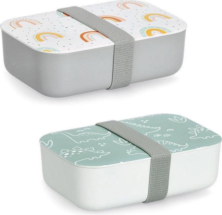 Actual product image Zeller Present Rainbow" lunch box, plastic