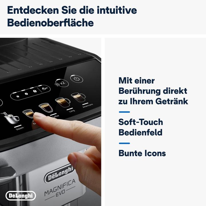 Produktbild De'Longhi ECAM 292.33.SB Kaffeevollautomat, Milchaufschäumdüse