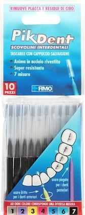 Actual product image Pikdent Interdental Brushes with Coated Steel Core and Tynice Bristles Size 7 Black 1.2mm Tapered - (1 x)
