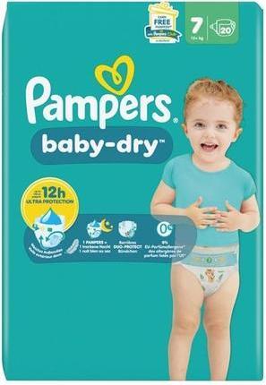 Image du produit Pampers Baby Dry Gr.7 Extra Large 15+kg Single Pack Windeln (Taille 7, 20 pièce(s))