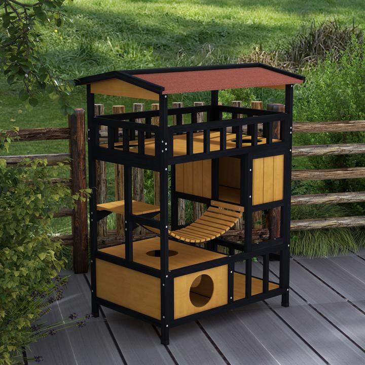 Produktbild PawHut Katzenhaus
