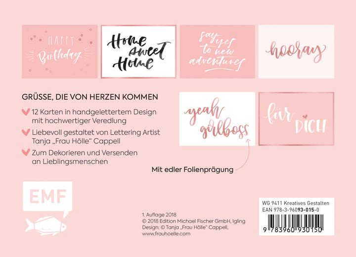 Produktbild Hooray - 12 Handlettering Postkarten (12 Stk.)