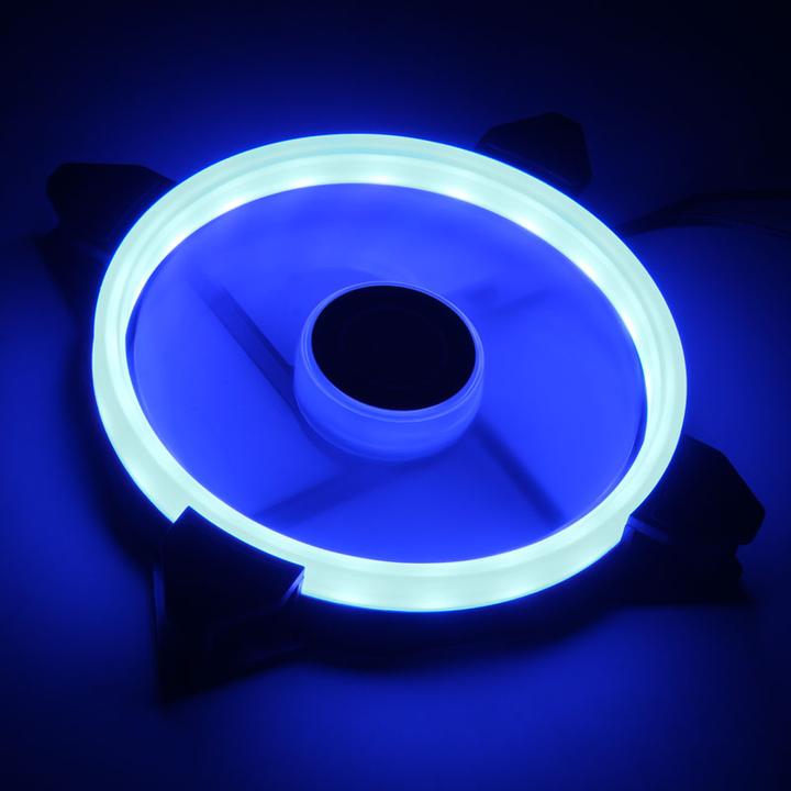 Produktbild Raijintek IRIS 14 Rainbow RGB LED-Lüfter, 2er Set inkl. Controller (140 mm, 2 x)
