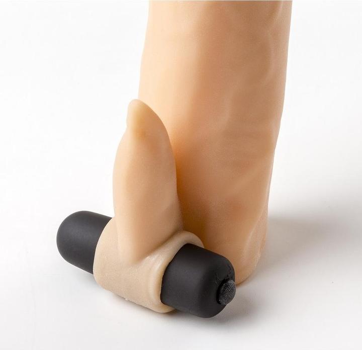 Actual product image Virgite Realistic penis sheath S3 flesh 16'2 cm with vibration