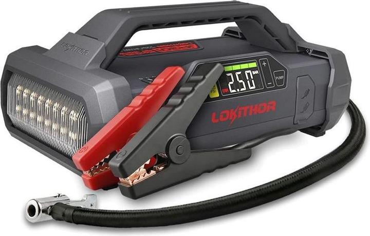 Produktbild Lokithor Powerbank / Jump starter JA302, 2500A, kompresor 10-150 PSI (2500 A, 17100 mAh)