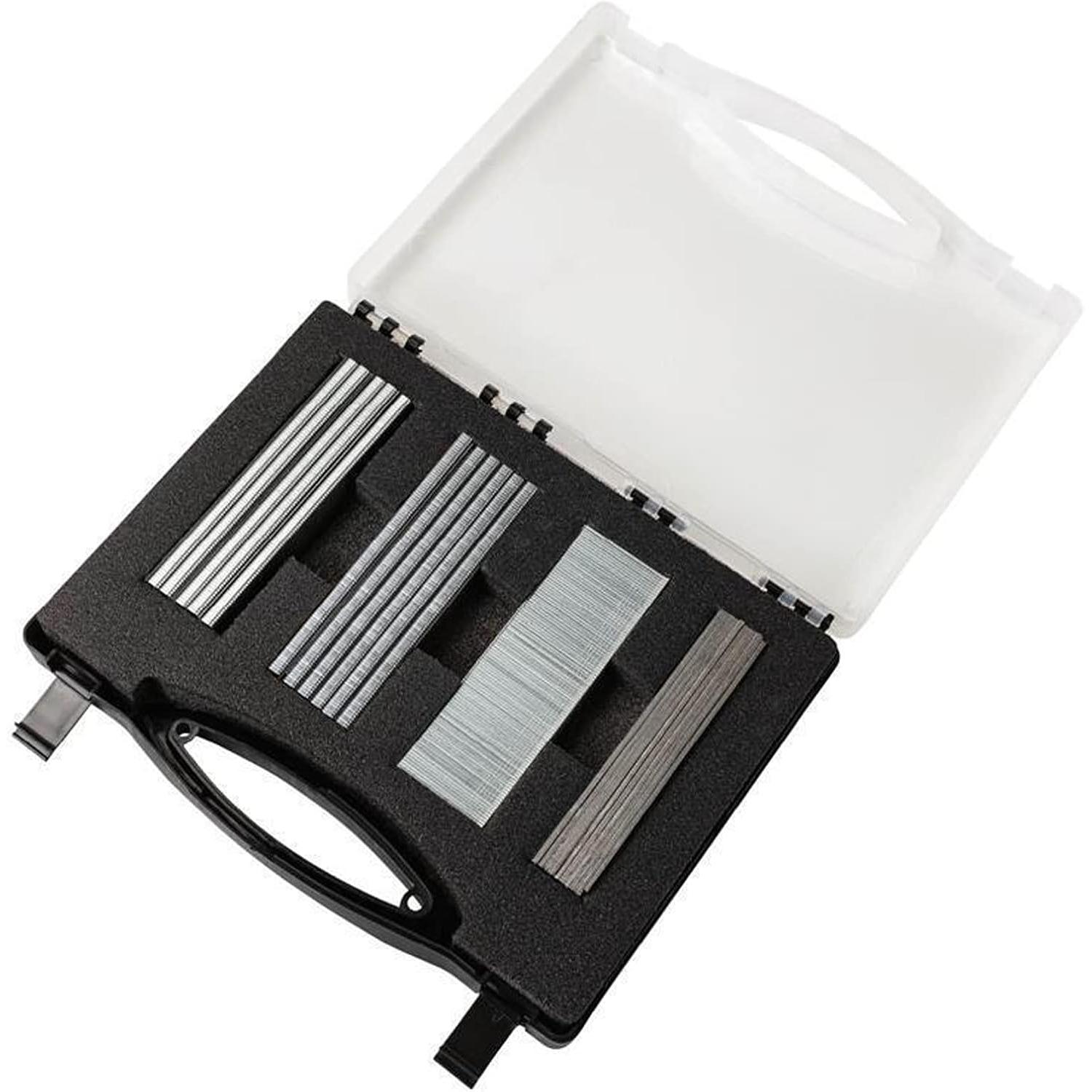 Scheppach, Chiodi e punti metallici per graffettatrice, Assortimento di morsetti e chiodi