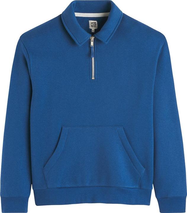 Actual product image La Redoute Collections Sweatshirt mit Polokragen und Reissverschluss (128)