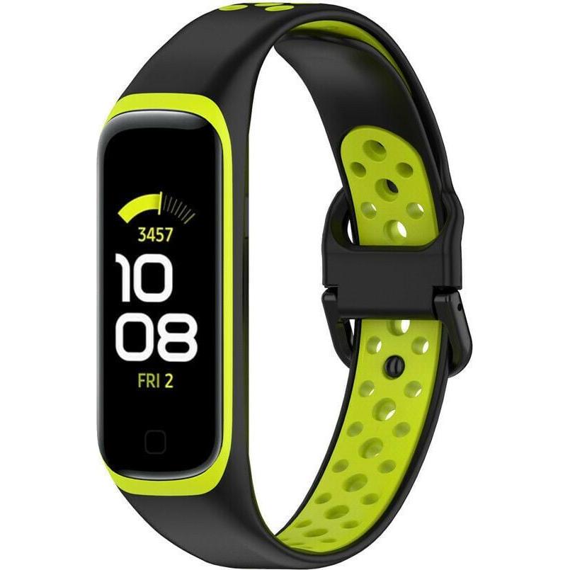 Strap-it Sportarmband (Silikon), Uhrenarmband, Gelb, Mehrfarbig, Schwarz