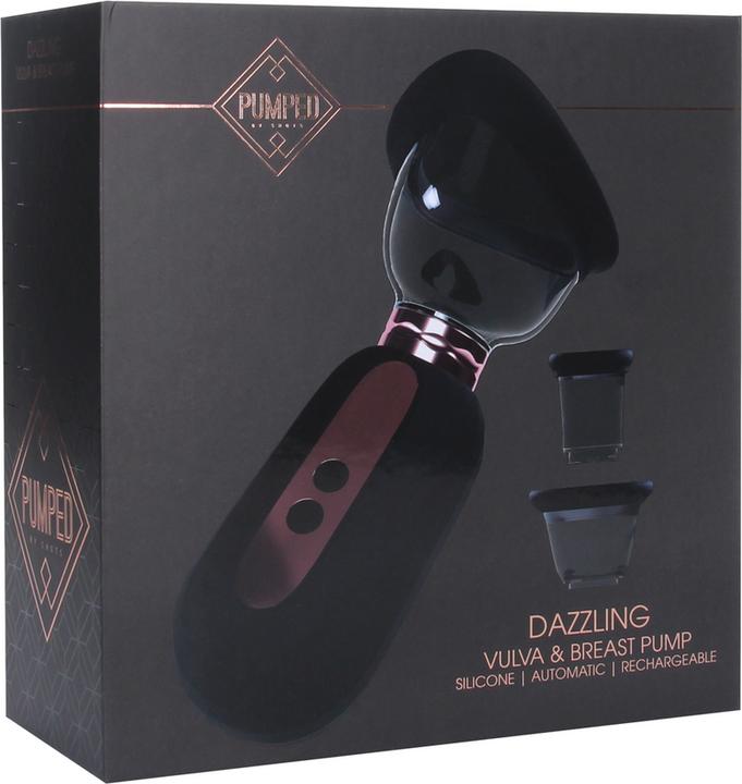Shots Dazzling - Rechargeable Vulva and Breast Pump - Black