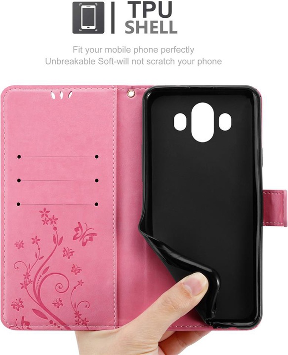 Actual product image Cadorabo Case Flower Book (Mate 10, Huawei Nova 2i)