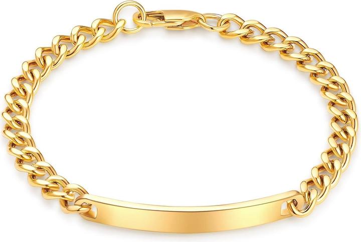 Produktbild True Rebels Herren Edelstahl Gelbgold - 34214 (21 cm, Edelstahl)