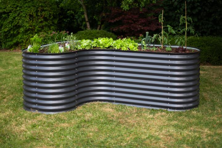 Actual product image Westmann Metal Grow Faster L-shaped Raised Bed