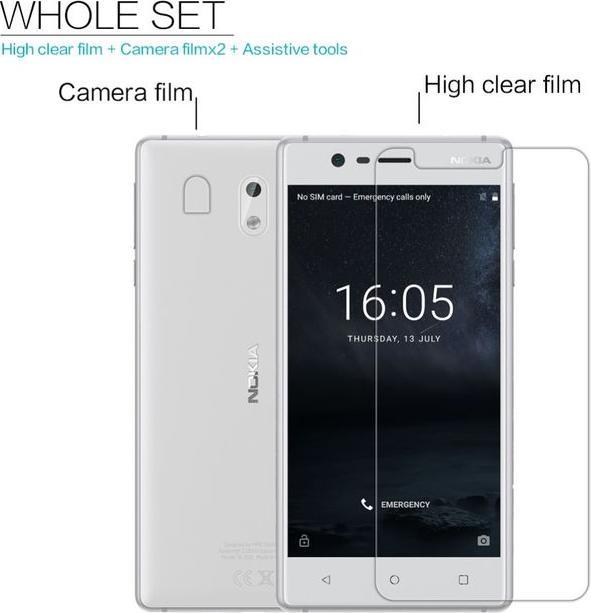 Actual product image Nillkin Super Clear Series (1 Piece, Nokia 3)