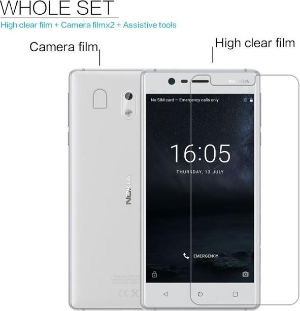 Actual product image Nillkin Super Clear Series (1 Piece, Nokia 3)