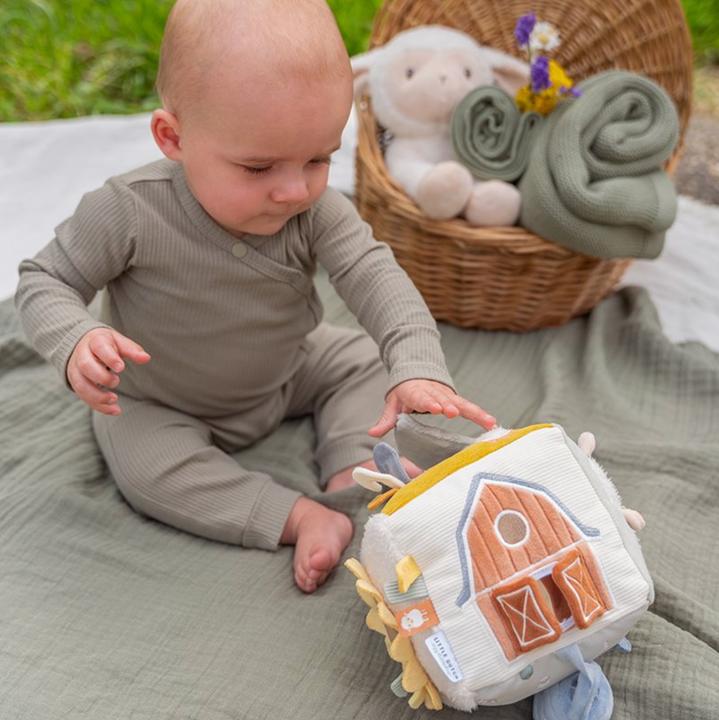 Image du produit Little Dutch Tissu Activités Cubes à toucher Little Farm