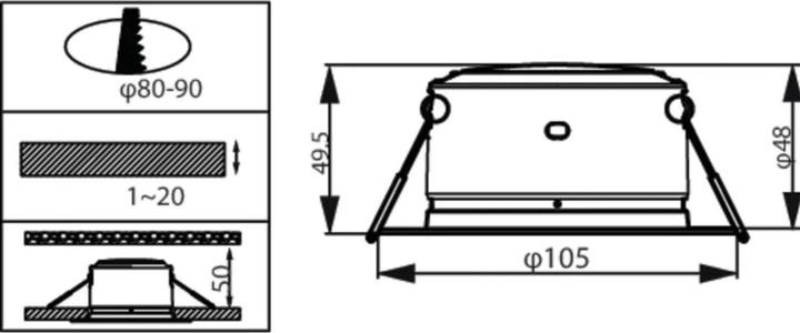 Produktbild Philips Downlight (400 lm)