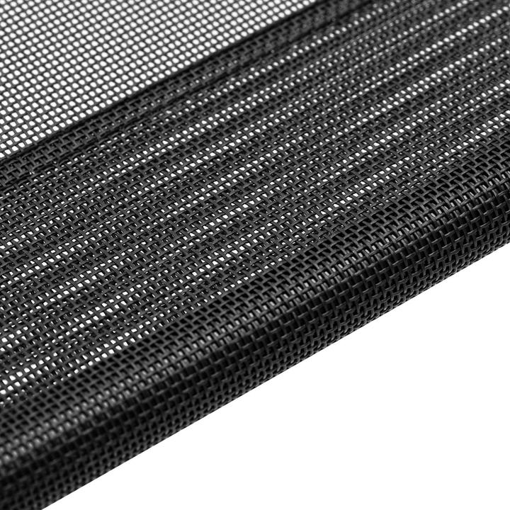 Produktbild Wiesenfield Katzen- & Hundeliege Tierliege Outdoor 120 x 80 x 23 cm Stahl, Teslin schwarz (Hund, Katze)