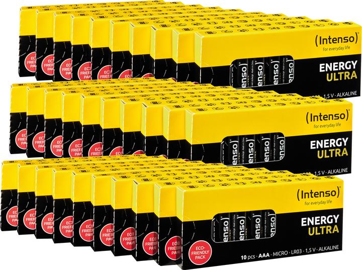 Produktbild Intenso Micro-Batterie-Set Energy Ultra, AAA LR03, 300 Stück (300 Stk., AAA / LR03 / Micro / R03 / AM4 / MN2400 / KR03)