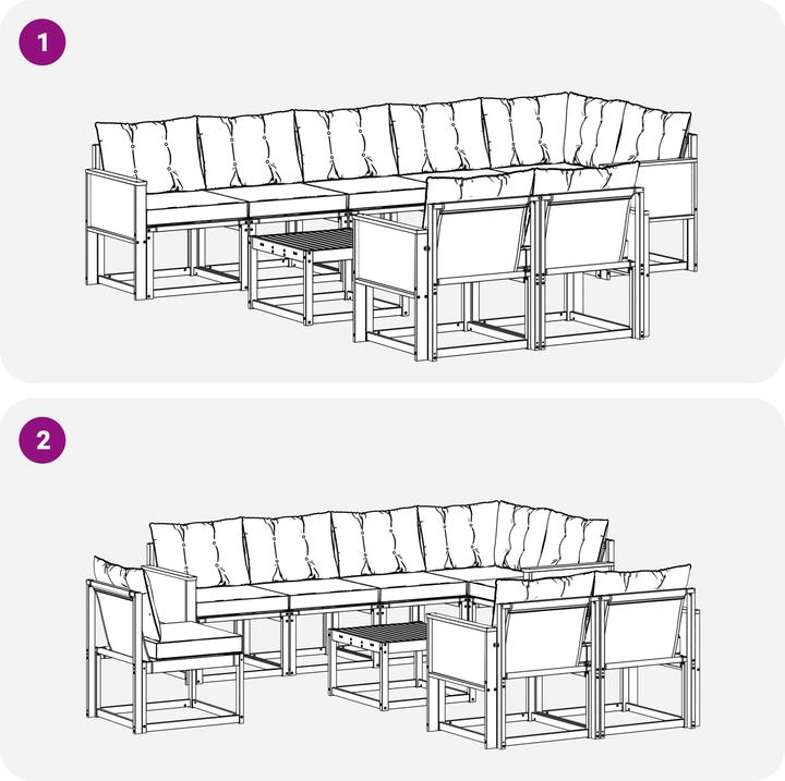 Image du produit vidaXL Outdoor-Sofa