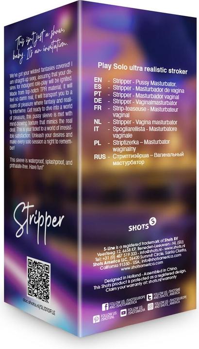 Produktbild S-Line Stripper - Pussy Masturbator - Flesh
