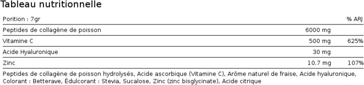 Valori nutrizionali e ingredienti Alpine Labs Collagene (1 Pezzo/i)