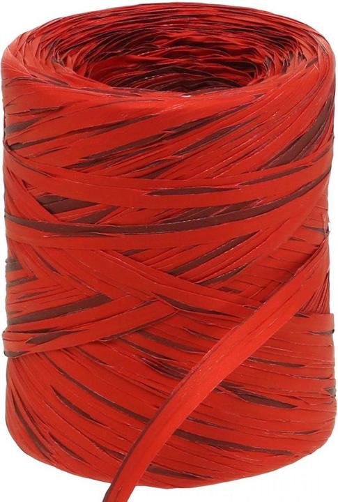 Actual product image Viana Dekoratives Raffia Geschenkband in Rot und Bordeaux