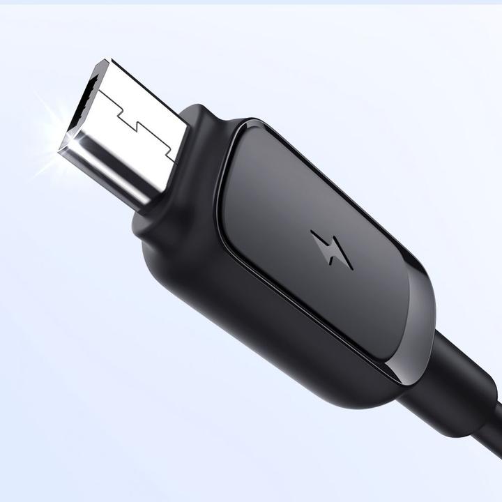Actual product image Joyroom Color Series USB-A - Micro-USB Cable 2.4A, 2m - Black (2 m)